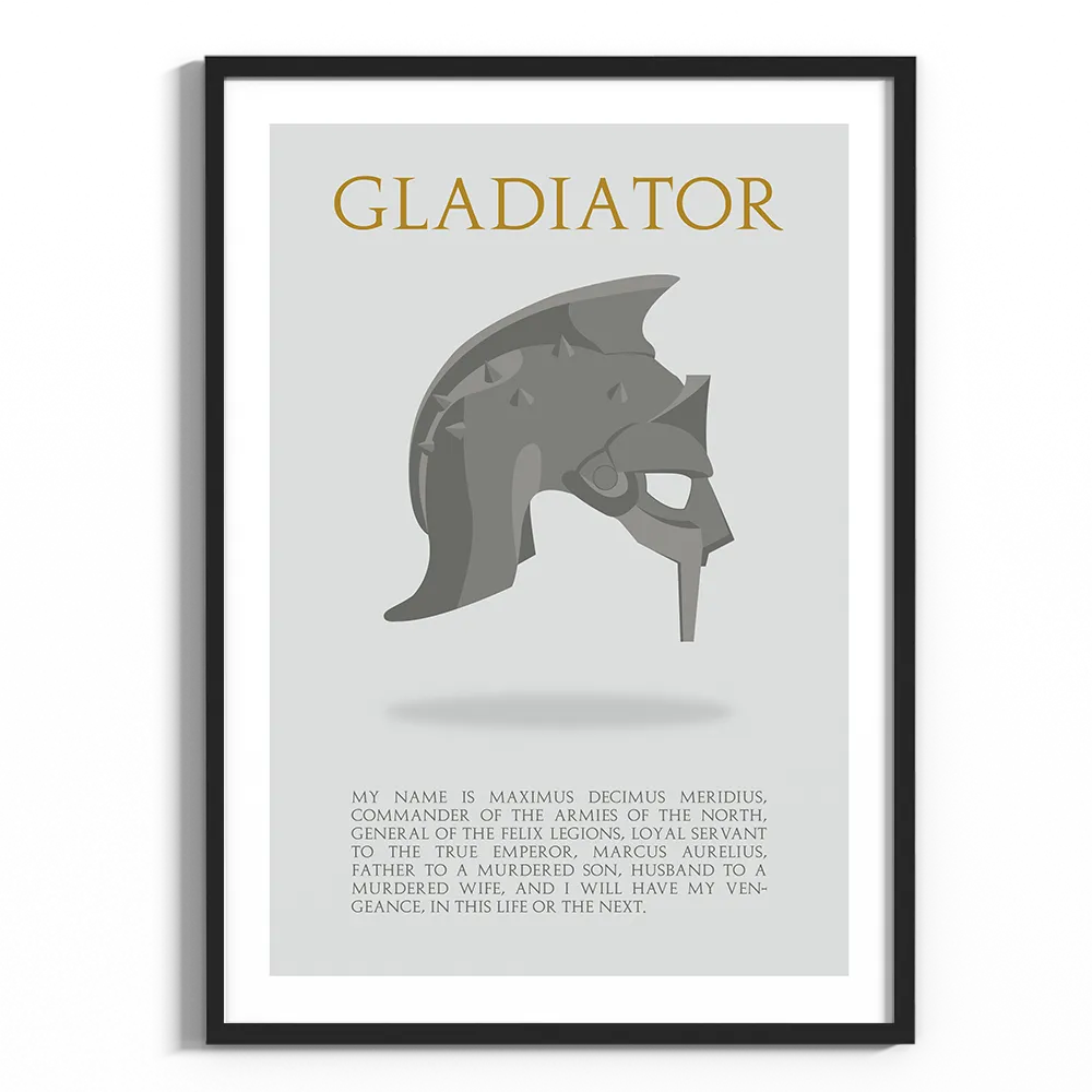 affiche Gladiator - poster avec citation film Gladiator