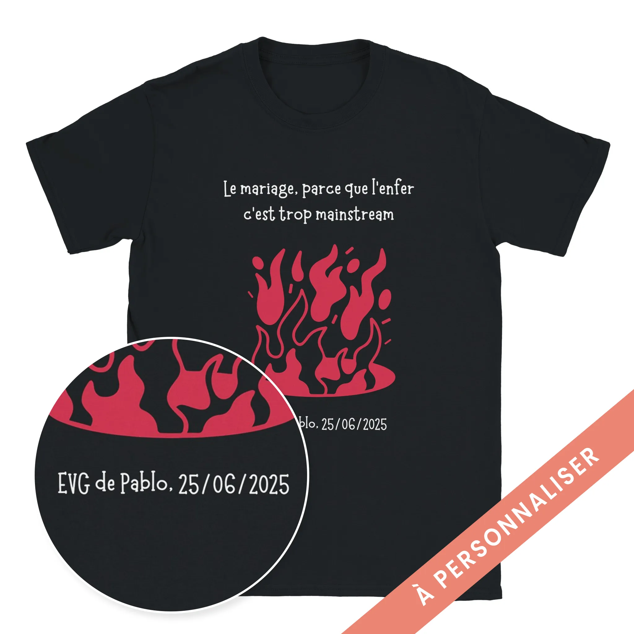 t-shirt evg à personnaliser, modèle "mainstream"